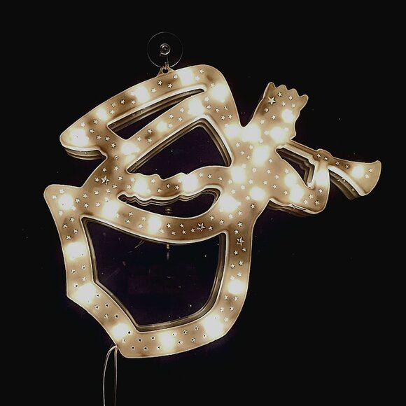 Vintage Christmas Lights - Angel Silhouette - Window Display - Retro Christmas - Picture 1 of 14